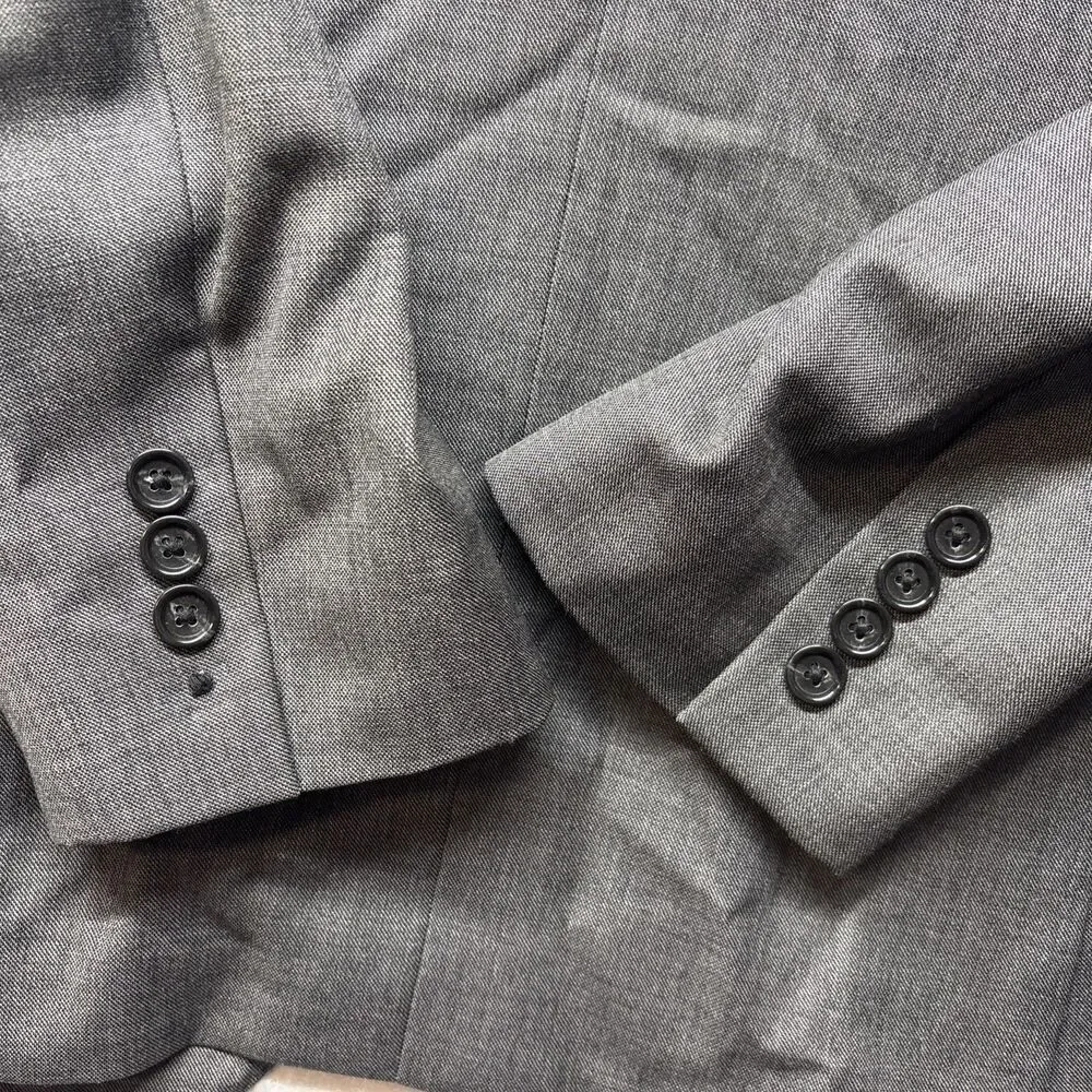 J. CREW Gray Ludlow Blazer Jacket Tollegno 1900 Italian Fabric Size 42L